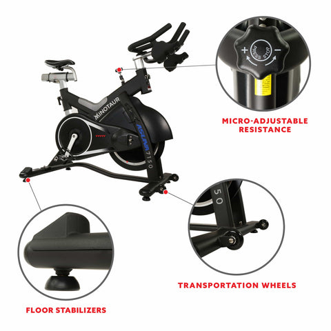 Image of ASUNA Minotaur Magnetic Commercial Indoor Cycling Bike - Treadmills and Fitness World