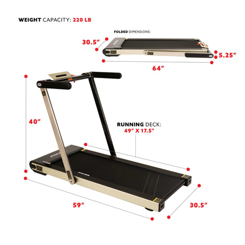 Image of ASUNA 8730G Slim Folding Motorized Treadmill - Treadmills and Fitness World