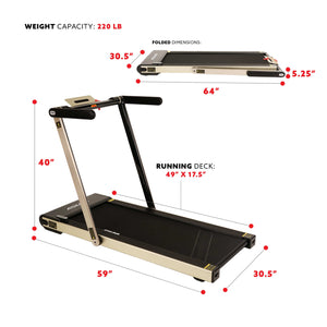 ASUNA 8730G Slim Folding Motorized Treadmill - Treadmills and Fitness World