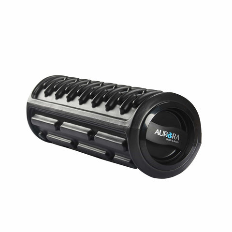 Image of AURORA Black Vibrating Roller Massager - Treadmills and Fitness World