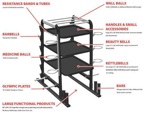Image of MOTIVE FITNESS The HUB300 PRO TotalStorage System - Treadmills and Fitness World