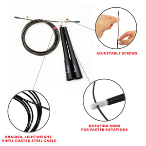 Sunny Health & Fitness No. 069 Speed Cable Jump Rope - Treadmills and Fitness World