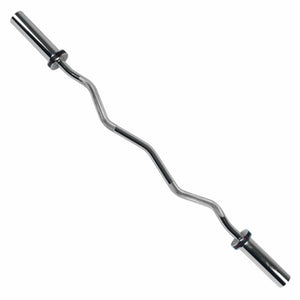 Sunny Health & Fitness 47" Olympic Curl Bar with Ring Collars - Treadmills and Fitness World