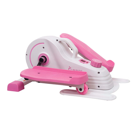 Image of Sunny Health & Fitness Pink Under Desk Elliptical Machine - P2030 - Treadmills and Fitness World