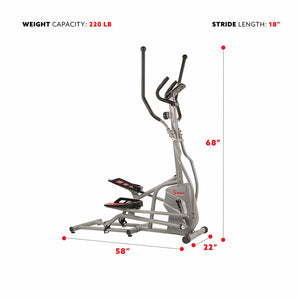Sunny Health & Fitness Magnetic Elliptical Trainer SF-E3810 - Treadmills and Fitness World