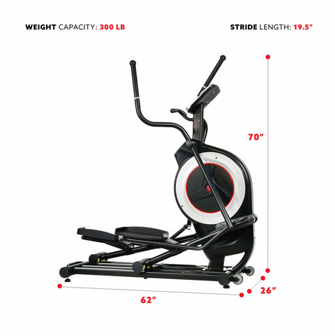 Image of Sunny Health & Fitness Programmable Elliptical Trainer SF-E3875 - Treadmills and Fitness World