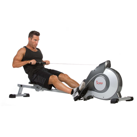 Image of Sunny Health & Fitness SF-RW5515 Magnetic Rowing Machine - Treadmills and Fitness World