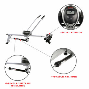 Sunny Health & Fitness Full Motion Rowing Machine - SF-RW5639 - Treadmills and Fitness World