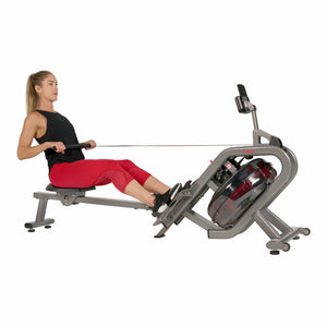Sunny Health & Fitness Phantom Hydro Water Rowing Machine - SF-RW5910 - Treadmills and Fitness World