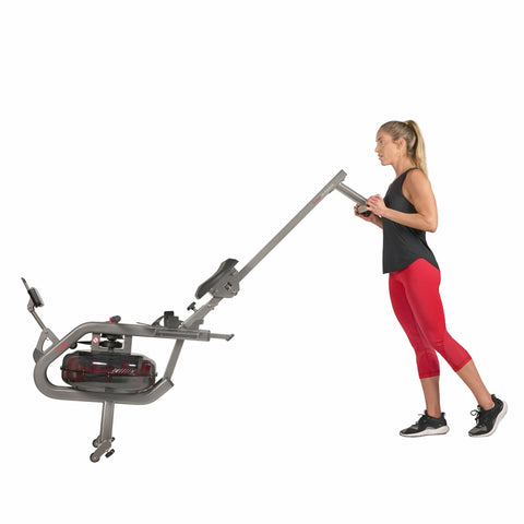 Image of Sunny Health & Fitness Phantom Hydro Water Rowing Machine - SF-RW5910 - Treadmills and Fitness World