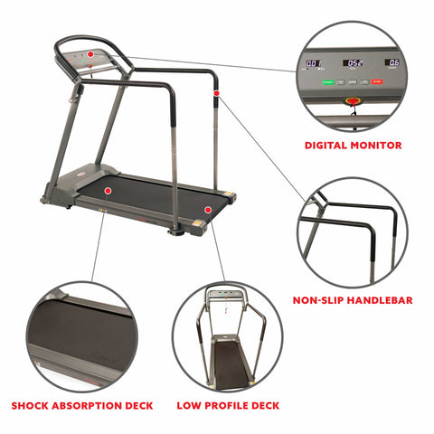 Image of Sunny Health & Fitness Walking Treadmill with Handrail - SF-T7857 - Treadmills and Fitness World