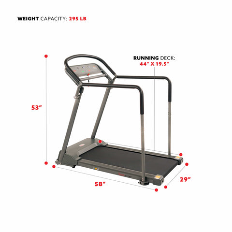 Image of Sunny Health & Fitness Walking Treadmill with Handrail - SF-T7857 - Treadmills and Fitness World