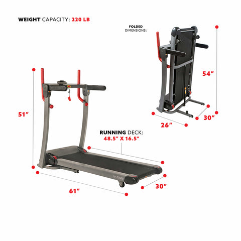 Image of Incline Treadmill with Bluetooth Speakers and USB Charging Function - SF-T7909 - Treadmills and Fitness World