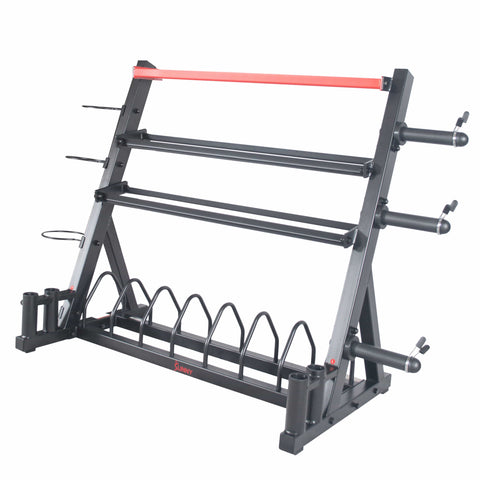 Image of Sunny Health & Fitness All-In-One Weights Storage Rack Stand - SF-XF920025 - Treadmills and Fitness World