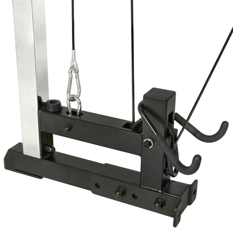 Image of Sunny Health & Fitness Lat Pull Down Attachment Pulley System for Power Racks – SF-XF9927 - Treadmills and Fitness World