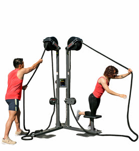 ROPEFLEX RX2500D | Dual-Station Oryx Rope Pulling Machine - Treadmills and Fitness World