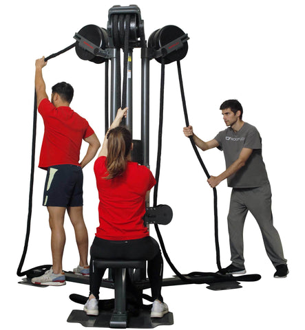 Image of ROPEFLEX RX2500T | Tri-Station Oryx Rope Pulling Machine - Treadmills and Fitness World