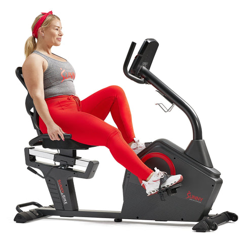 Image of Sunny Health & Fitness Premium Recumbent Bike SF-RB4850 Smart - Treadmills and Fitness World