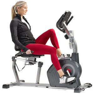 Sunny Health & Fitness Elite Interactive Series Exercise Recumbent Bike - SF-RB420046 - Treadmills and Fitness World