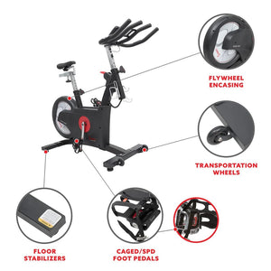 Sunny Health & Fitness Premium Kinetic Flywheel Rear Drive Cycle - SF-B1852 - Treadmills and Fitness World