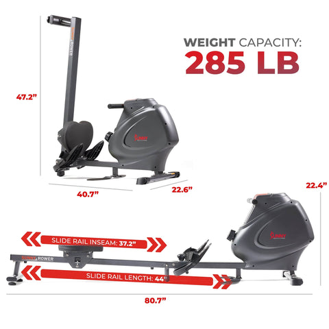 Image of Sunny Health & Fitness Smart Multifunction Rowing Machine - SF-RW5941SMART - Treadmills and Fitness World