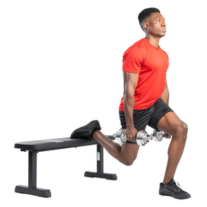 Sunny Health & Fitness Flat Weight Bench for Workout, Exercise and Home Gyms with 800 lb Weight Capacity - SF-BH620037 - Treadmills and Fitness World