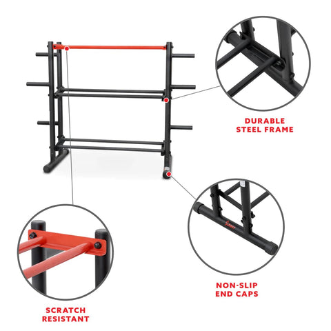 Image of Sunny Health & Fitness Multi-Weight Storage Rack Stand - SF-XF921036 - Treadmills and Fitness World