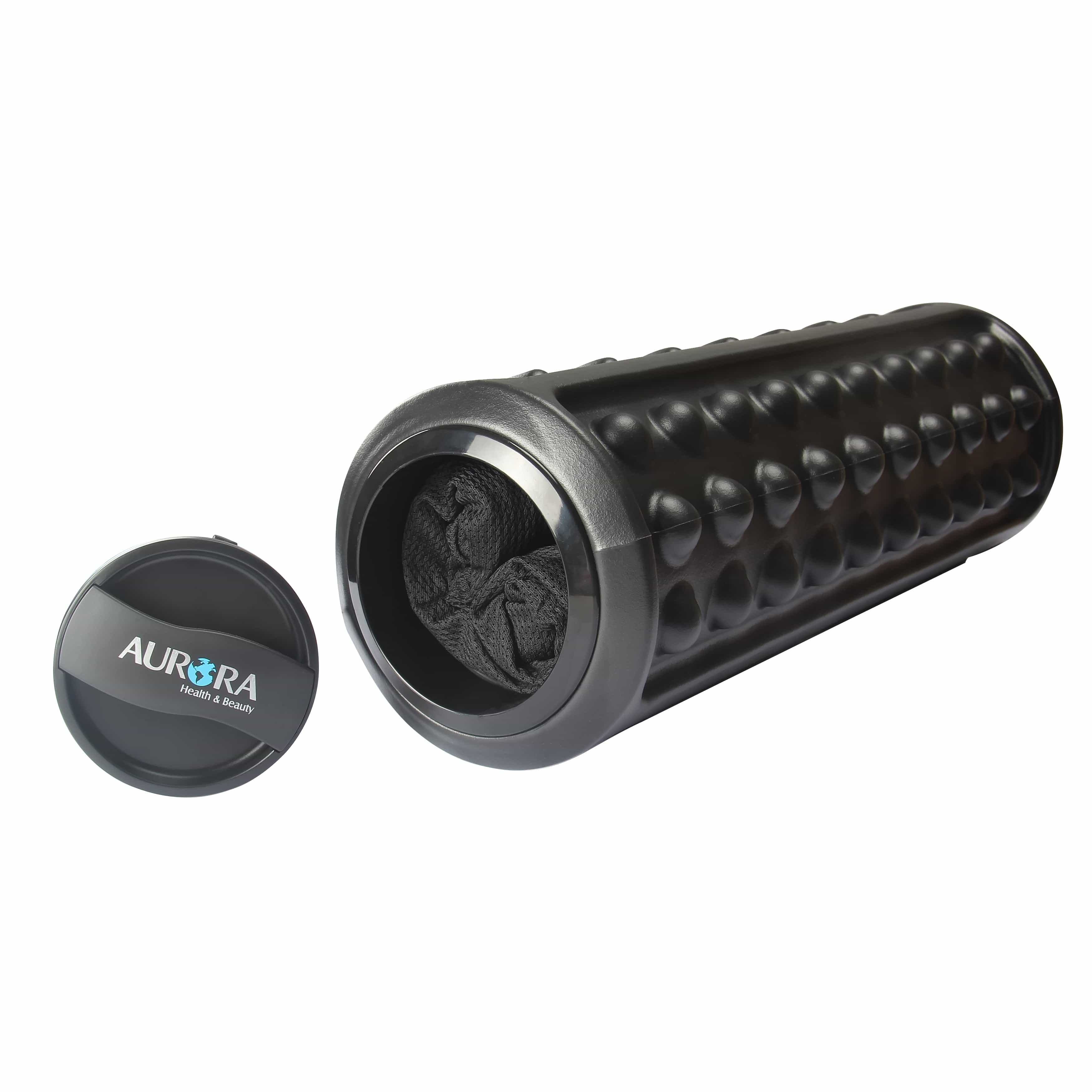 AURORA Black Vibrating Roller Massager - Treadmills and Fitness World