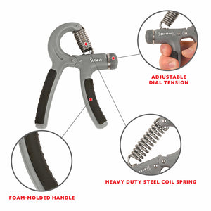 Sunny Health & Fitness Adjustable Hand Gripper - NO. 070 - Treadmills and Fitness World