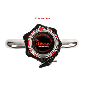 Sunny Health & Fitness Barbell Shark Clamp Lock Collars - Pair