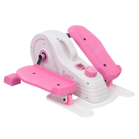 Image of Sunny Health & Fitness Pink Under Desk Elliptical Machine - P2030 - Treadmills and Fitness World