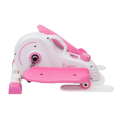 Image of Sunny Health & Fitness Pink Under Desk Elliptical Machine - P2030 - Treadmills and Fitness World