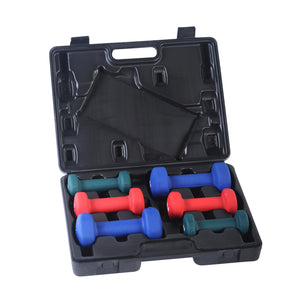 Sunny Health & Fitness 2, 3, 5Lb Neoprene Dumbbell Set w/ Case -SDSN-20 - Treadmills and Fitness World