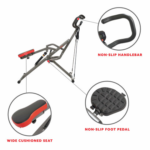 Image of Sunny Health & Fitness Row-N-Ride PRO™ Squat Assist Trainer - SF-A020052 - Treadmills and Fitness World