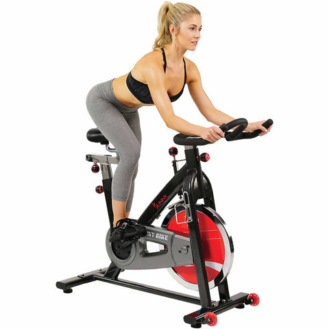 Image of Sunny Health & Fitness SF-B1002 Belt Drive Indoor Cycling Bike - Treadmills and Fitness World