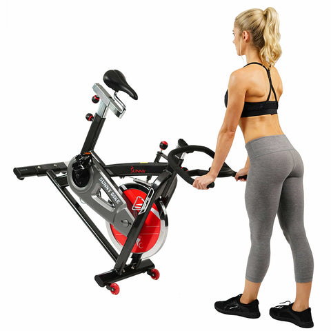 Image of Sunny Health & Fitness SF-B1002 Belt Drive Indoor Cycling Bike - Treadmills and Fitness World