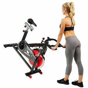 Sunny Health & Fitness SF-B1002 Belt Drive Indoor Cycling Bike - Treadmills and Fitness World