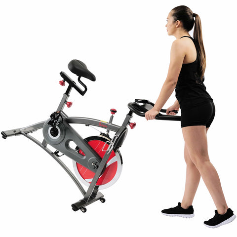 Image of Sunny Health & Fitness SF-B1423 Belt Drive Indoor Cycling Bike - Treadmills and Fitness World