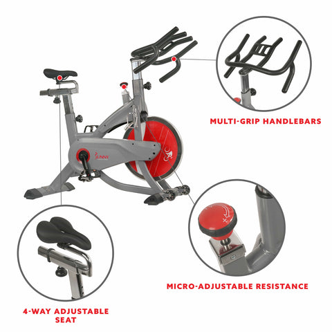 Image of Sunny Health & Fitness AeroPro Indoor Cycling Bike - SF-B1711 - Treadmills and Fitness World