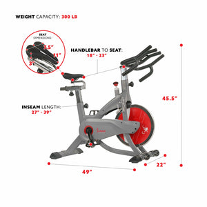 Sunny Health & Fitness AeroPro Indoor Cycling Bike - SF-B1711 - Treadmills and Fitness World