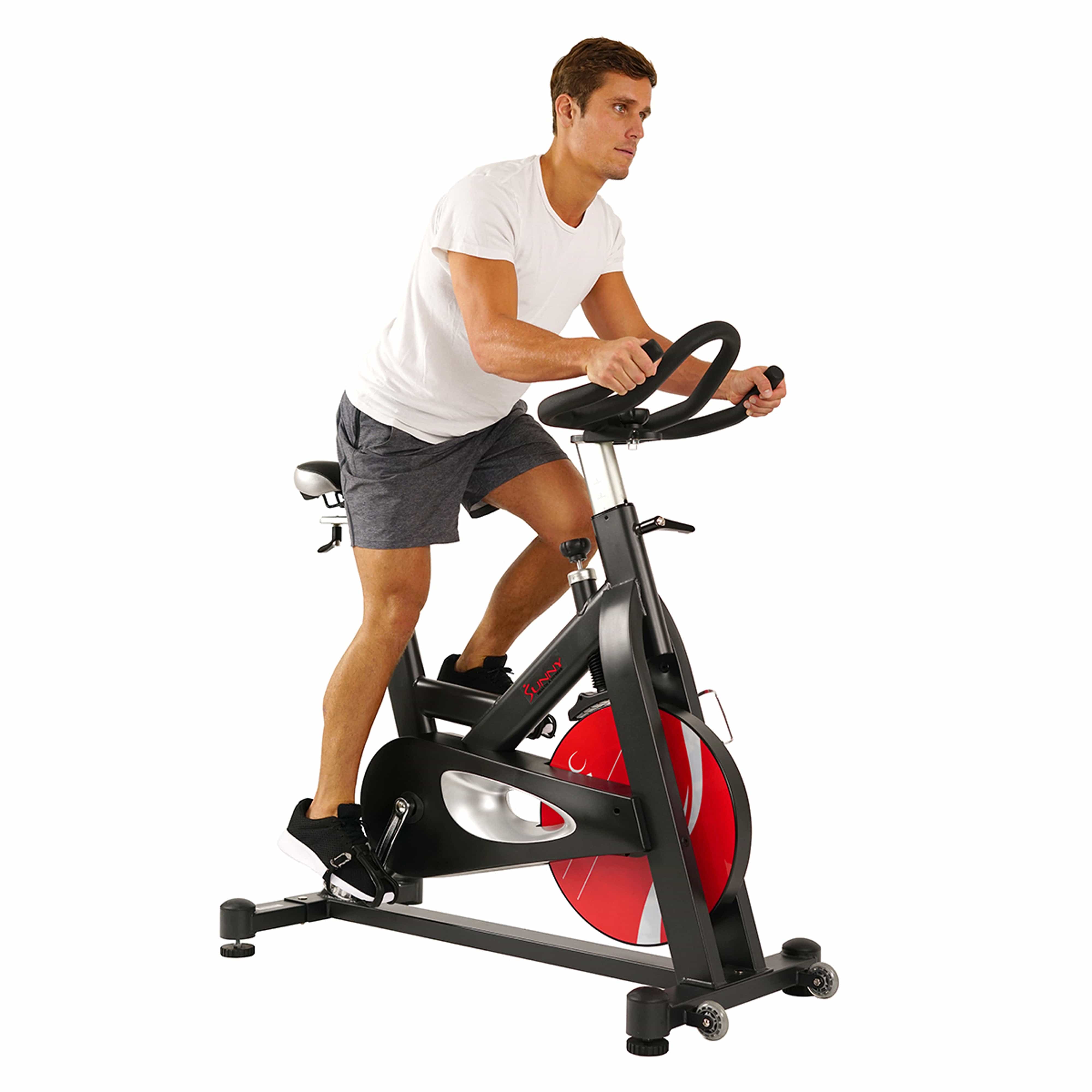 Sunny health belt drive spin online bike