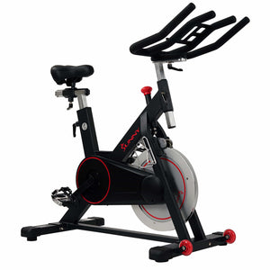 Sunny Health & Fitness Magnetic Belt Drive Indoor Cycling Bike with 44 lb Flywheel and Large Device Holder - SF-B1805 - Treadmills and Fitness World