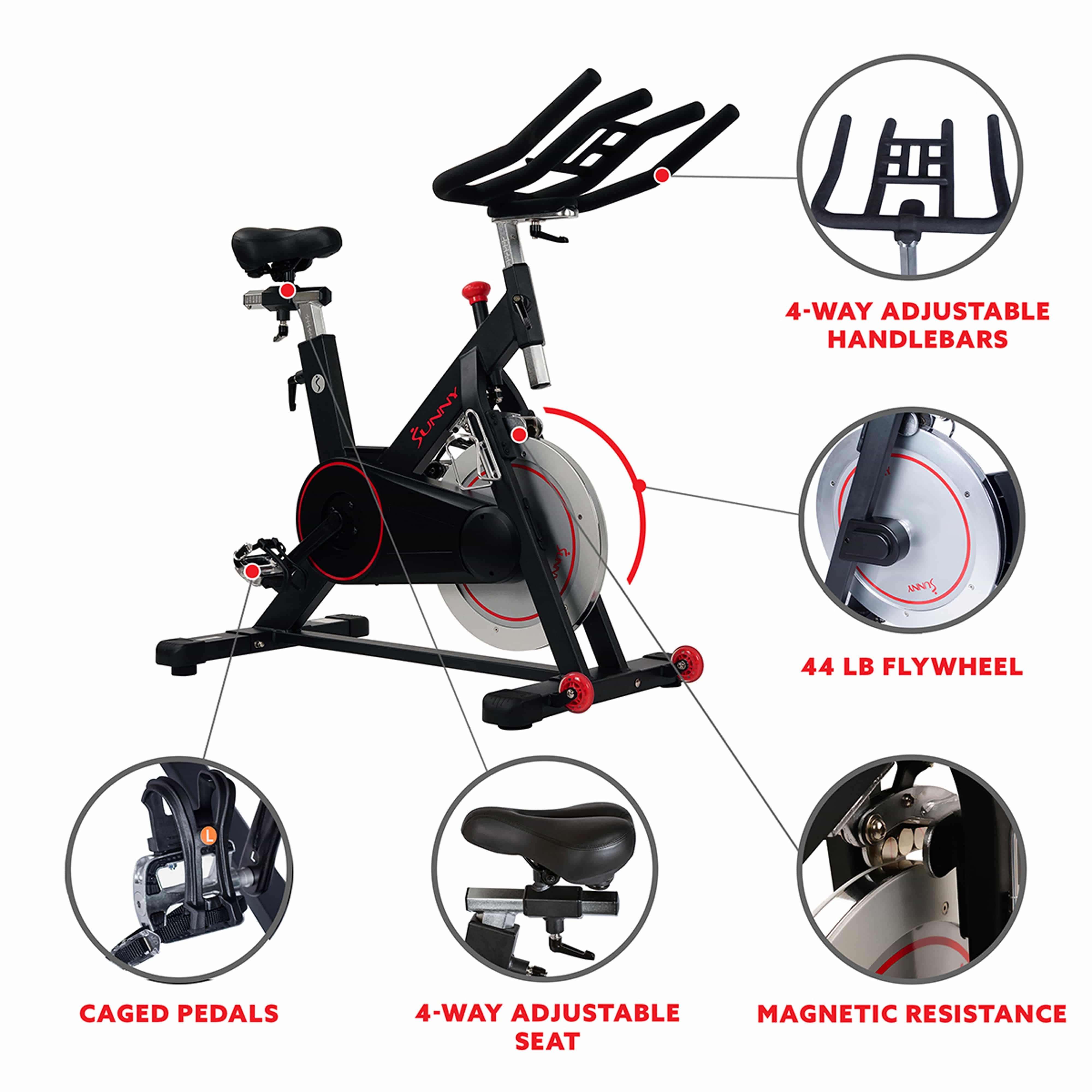 Magnetic belt drive discount indoor cycling bike