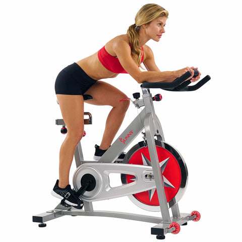 Image of Sunny Health & Fitness Pro Indoor Cycling Bike SF-B901 - Treadmills and Fitness World