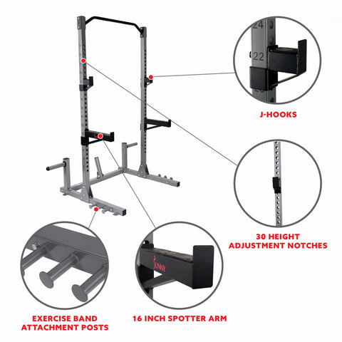 Image of Sunny Health & Fitness Power Rack - Treadmills and Fitness World