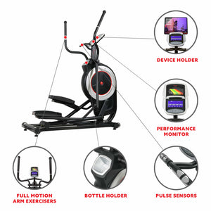 Sunny Health & Fitness Programmable Elliptical Trainer SF-E3875 - Treadmills and Fitness World