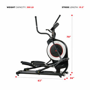Sunny Health & Fitness Programmable Elliptical Trainer SF-E3875 - Treadmills and Fitness World