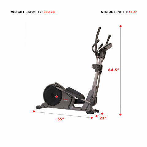 Image of Sunny Health & Fitness Pre-Programmed Elliptical Trainer SF-E3912 - Treadmills and Fitness World