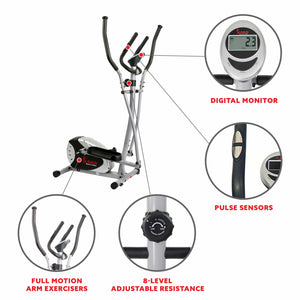 Sunny Health & Fitness Magnetic Elliptical Bike - SF-E905 - Treadmills and Fitness World