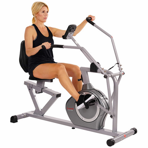 Image of Sunny Health & Fitness Cross Training Magnetic Recumbent Bike - SF-RB4708 - Treadmills and Fitness World